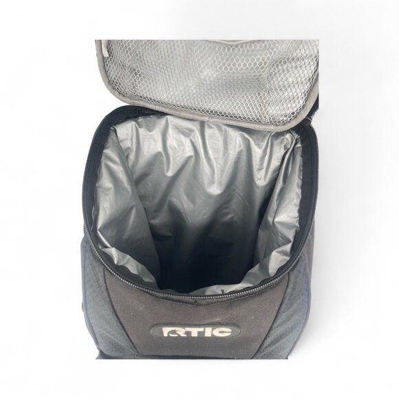RTIC 15 Can Lightweight Backpack Insulated Cooler, 10 Qt, Storage Pockets, Black - Picture 5 of 6